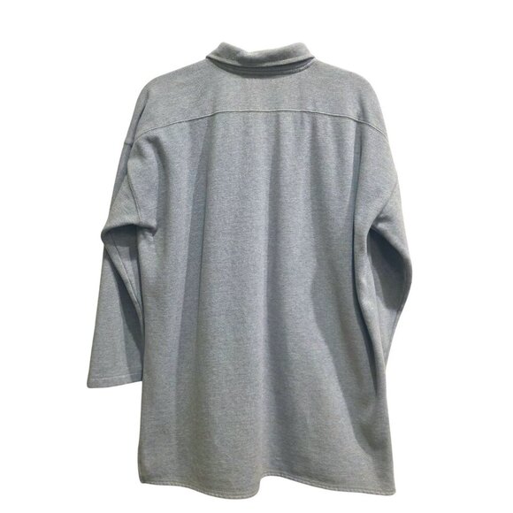 Company Ellen Tracy Vintage Womens Gray Zip-Up Minimalist Sweater Jacket L - Picture 6 of 11